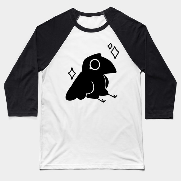 Crow Baseball T-Shirt by Jesterbun